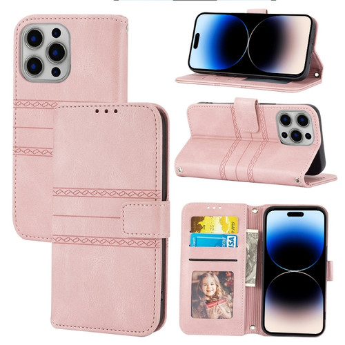 Embossed Striped Magnetic Case