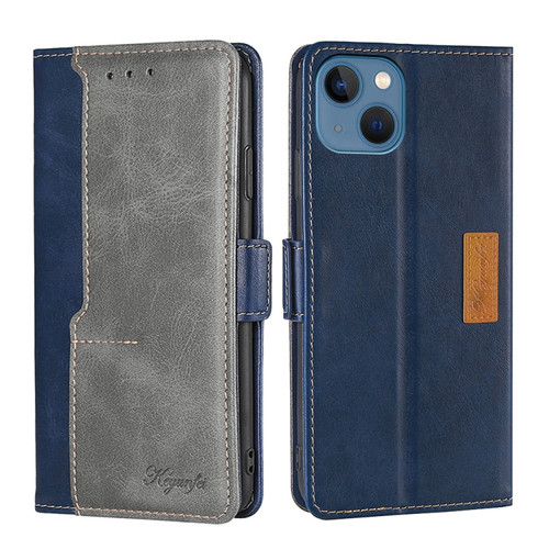 Contrast Color Side Buckle Leather Phone Case