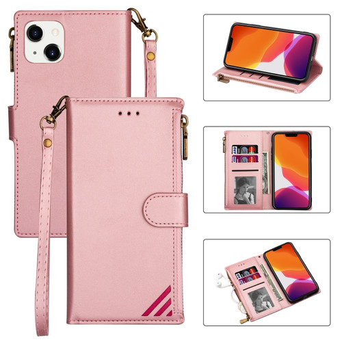 Zipper Multi-card Slots Horizontal Flip Leather Case