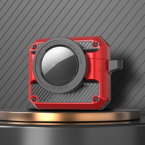 Automatic Flip Switch TPU+PC Earphone Case with AirTag