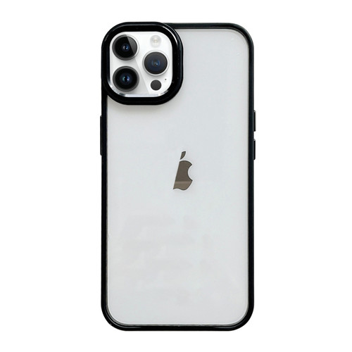 Clear Acrylic Soft TPU Phone Case with Metal Button