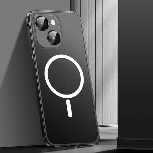 Spring Buckle Metal Frosted Magsafe Phone Case