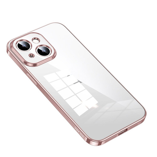 SULADA Shine Through Series Plating TPU Transparent Phone Protective Case