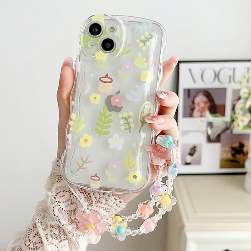 Small Floral Phone Case with Bracelet