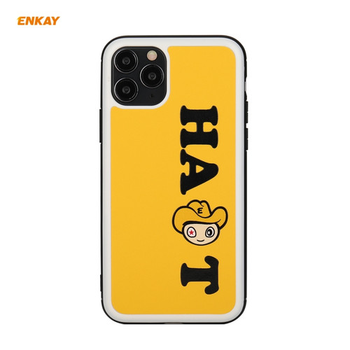 For iPhone 11 Pro Max Hat-Prince ENKAY ENK-PC048 Cartoon Series PU Leather + PC Hard Slim Case Shockproof Cover