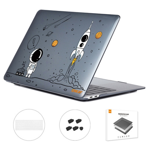 For MacBook Pro 13.3 A1708 ENKAY Hat-Prince 3 in 1 Spaceman Pattern Laotop Protective Crystal Case with TPU Keyboard Film / Anti-dust Plugs