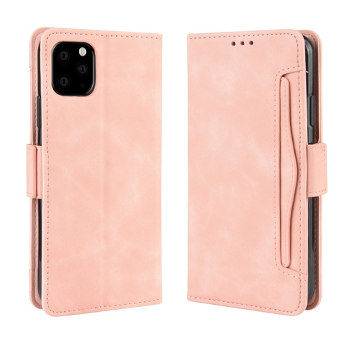 Wallet Style Skin Feel Calf Pattern Leather Case For iPhone XI MAX 2019 ,with Separate Card Slot