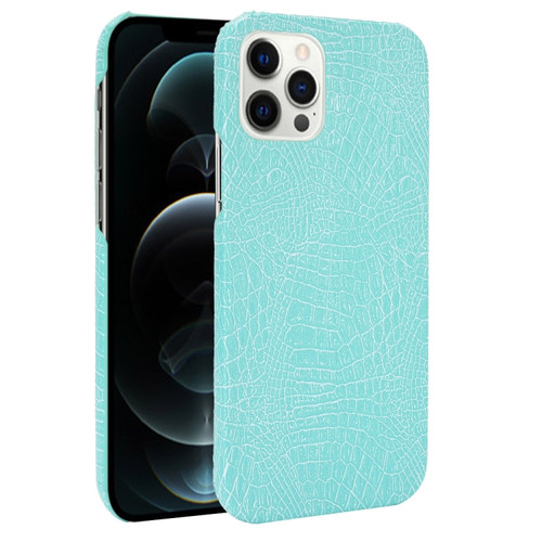 For iPhone 12 Pro Max Shockproof Crocodile Texture PC + PU Case