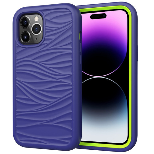 Wave Pattern 3 in 1 Silicone + PC Phone Case