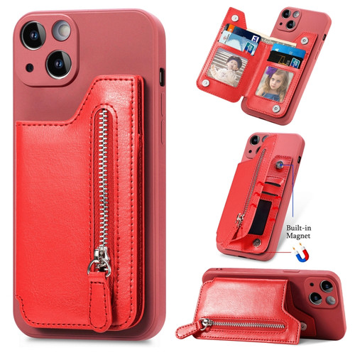 Zipper Wallet Leather Back Shockproof Phone Case
