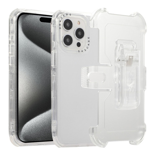 Frosted PC+TPU Phone Case with Back Clip