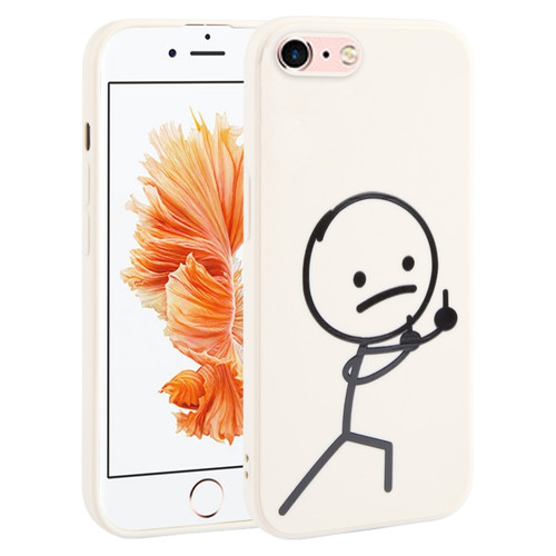 Stickman Pattern Liquid Silicone Phone Case