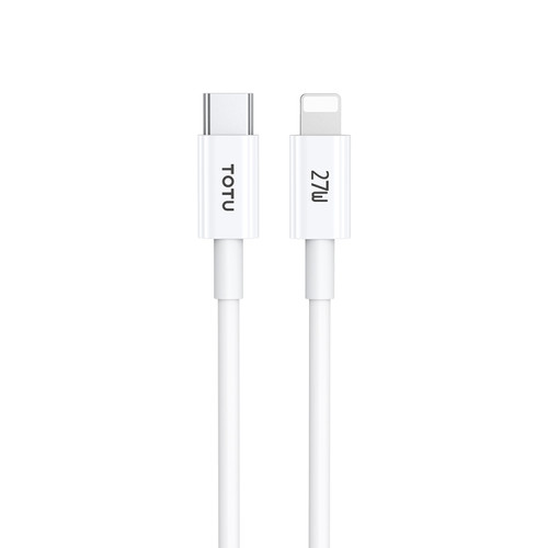 TOTU CB-1-PD 27W USB-C/Type-C to 8 Pin Data Cable, Length: 1m