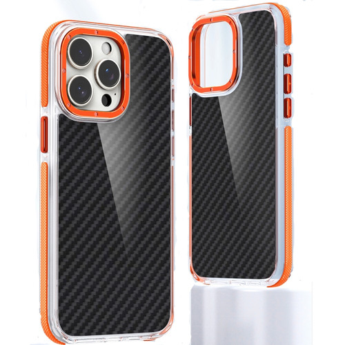 Dual-Color Carbon Fiber Acrylic Hybrid TPU Phone Case