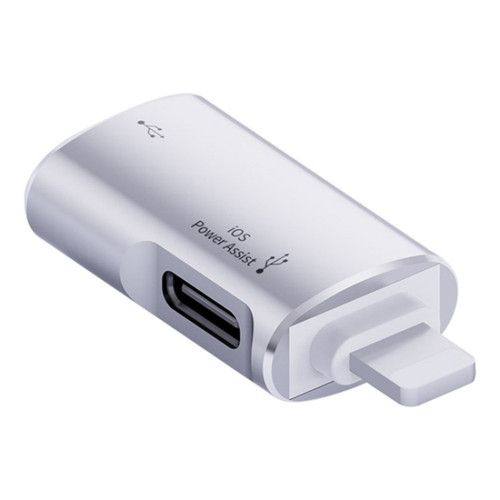 JS-103 8 Pin Male to USB+Type-C Female OTG Adapter