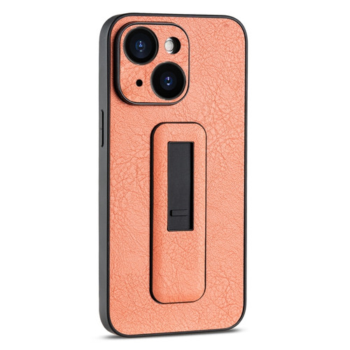 PU Leather Push-pull Bracket Shockproof Phone Case