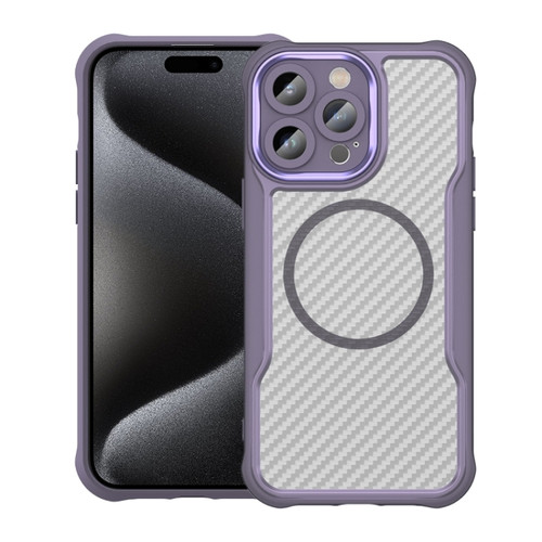 Carbon Fiber Texture MagSafe Translucent Phone Case