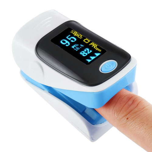 Finger Pulse Oximetry Monitor Refers to Pulse Oximeter Heart Rate Meter