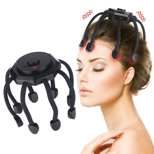 Rechargeable Octopus Scalp Massager 3 Vibration Modes Head Massager