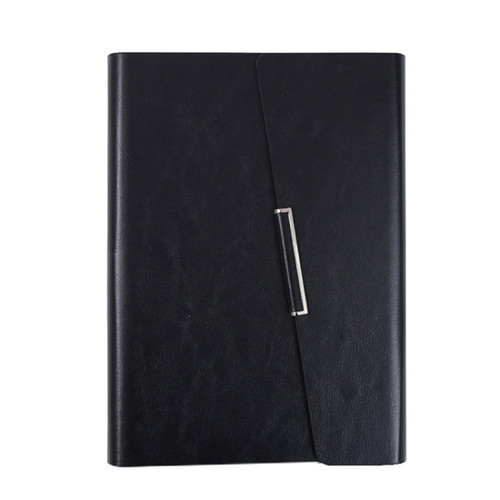 Business Notebook Imitation Leather PU Tri-Fold Loose-Leaf Notepad