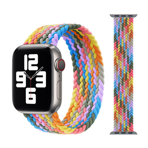 Metal Head Braided Nylon Replacement Watchbands, Size: S 135mm For Apple Watch Series 6 & SE & 5 & 4 40mm / 3 & 2 & 1 38mm