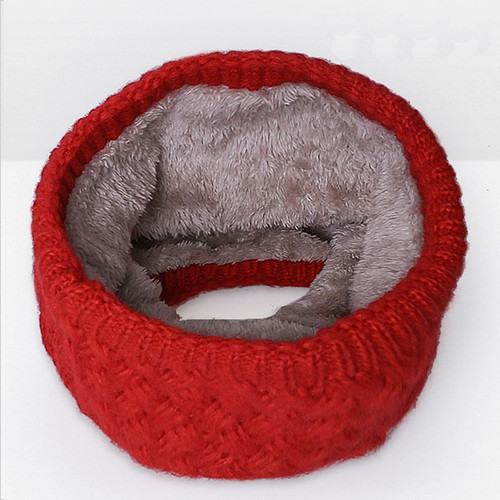 Winter Plus Velvet Thicken Warm Pullover Knit Scarf