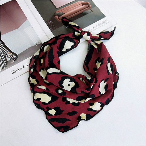 Spring and Summer Chiffon Triangle Small Scarf Wild Scarf Headband