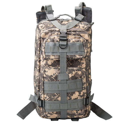 INDEPMAN DL-B002A Fashion Camouflage Style Men Oxford Cloth Backpack Shoulders Bag 25L Outdoors Hiking Camping Travelling Bag 3P  Package with Expanded MOLLE & IND Shoulder Pad & Adjustable Shoulder Strap, Size: 43 x 26 x 23 cm