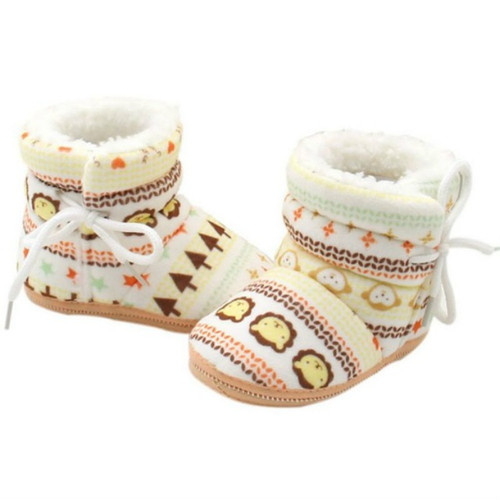 Baby Toddler  Shoes Thick Cotton Shoes Soft Bottom Warm High-top Children Shoes