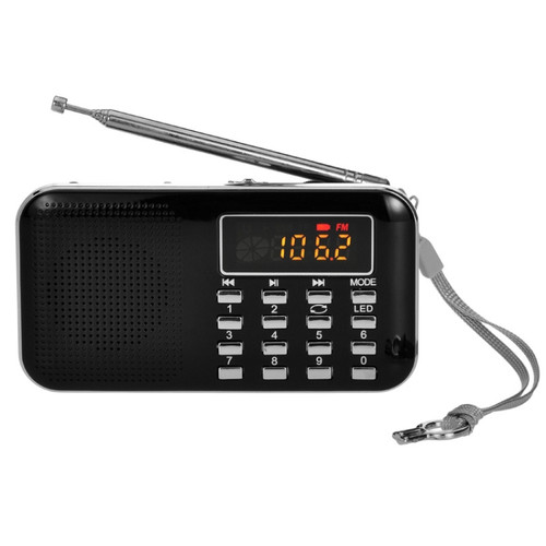 L-218AM  MP3 Radio Speaker Player Support TF Card USB with LED Flashlight Function