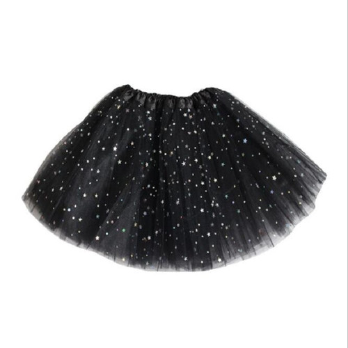 Girls Stars Sequins Mesh Tutu Skirt Costumes