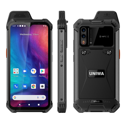 UNIWA W888 HD+ Rugged Phone, 6.3 inch Android 11 Mediatek MT6765 Helio P35 Octa Core up to 2.3GHz, NFC, OTG, Network: 4G