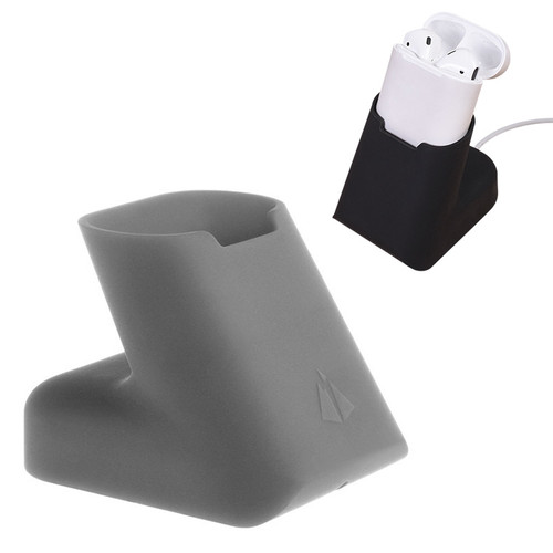 For Apple AirPods Creative Wireless Bluetooth Earphone Silicone Charging Box Charging Seat (Earphone is not Included), Size: 5.1*5.4*6.7cm