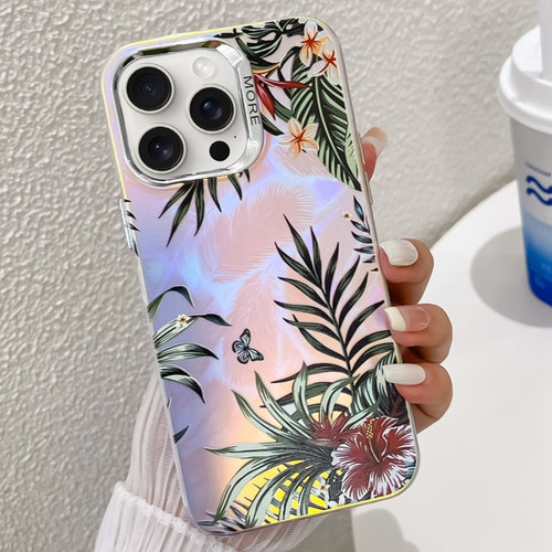 Electroplating Laser Flower Texture TPU Phone Case