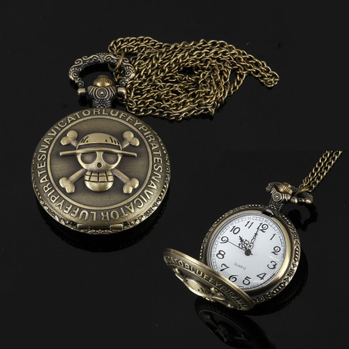 Skeleton Pattern Zinc Alloy Quartz Waterproof Pocket Watch