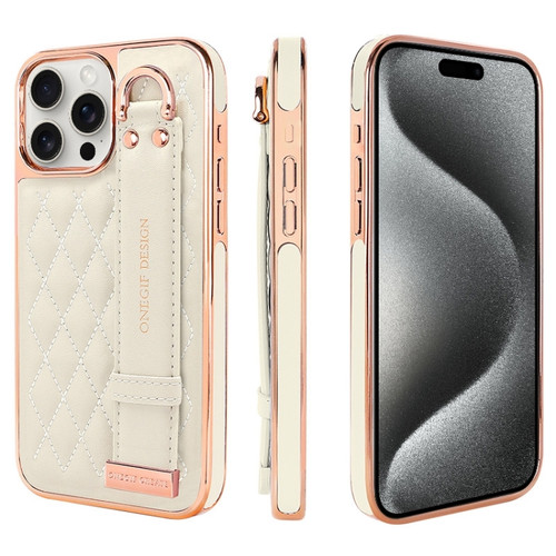 VIETAO Rhombic Texture Wristband PU Phone Case