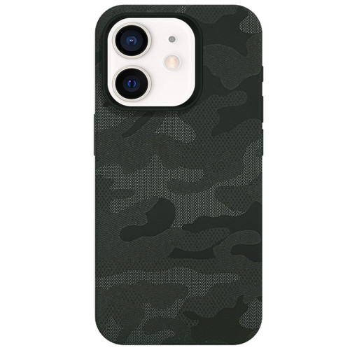 Camouflage Ice Feel Texture MagSafe PU Hybrid PC Phone Case