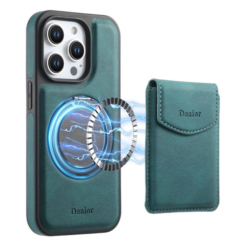 Denior D20 Skin Feel MagSafe Holder Detachable Card Slot Phone Case