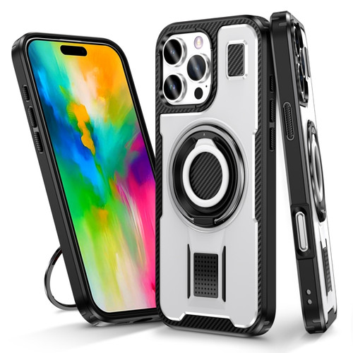 Ring Holder Carbon Fiber PC Hybrid TPU Phone Case