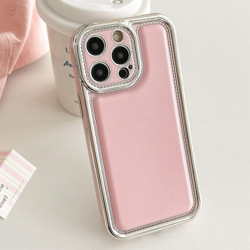 Electroplated Edge Frosted Leather TPU Phone Case