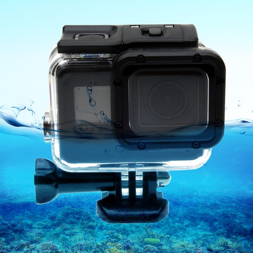 For GoPro HERO6 /5  30m Waterproof Housing Protective Case + Hollow Back Cover with Buckle Basic Mount & Screw, No Need to Disassemble Lens(GP413)
