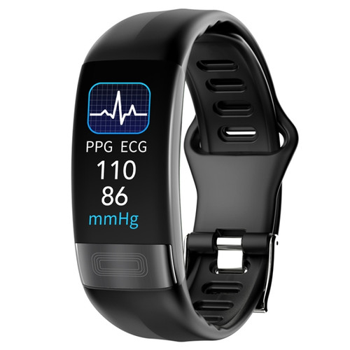 P11 Plus 0.96 inch Screen ECG+HRV Smart Health Bracelet, Support Body Temperature, Dynamic Heart Rate, ECG Monitoring, Blood Oxygen Monitor