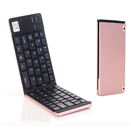 F66 Foldable Bluetooth Wireless 66 Keys Keyboard, Support Android / Windows / iOS