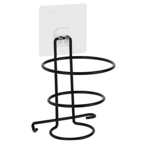 No-Punch Wall Mount Hair Dryer Bracket Bathroom Shelf