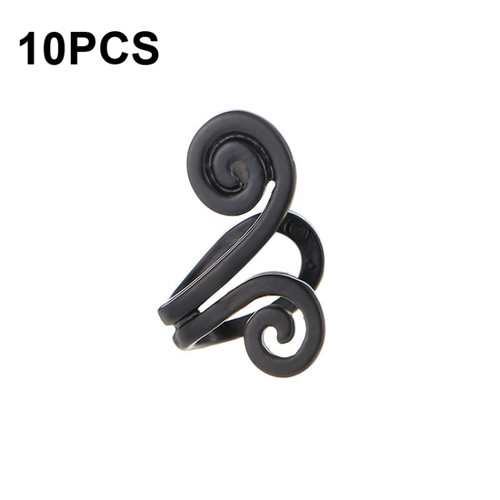 10 PCS Simple Finger Pressing Metal Ear Clip