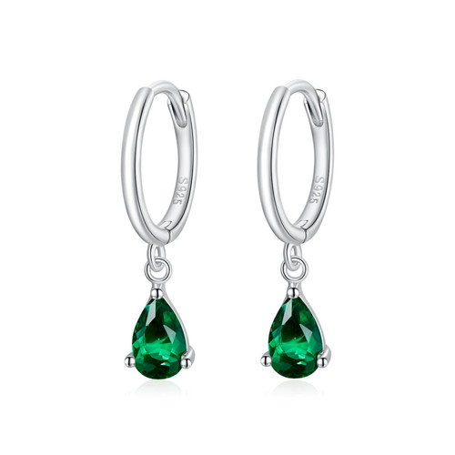 S925 Sterling Silver Water Drop Zircon Women Earrings