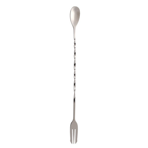 Small 410 Stainless Steel Double Head Spoon Thread Cocktail Mixing Spoon