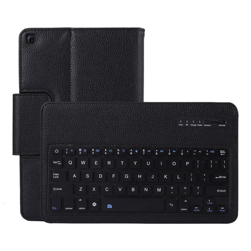 SA510 Detachable Bluetooth Keyboard + Litchi Texture PU Leather Tablet Case with Holder for Galaxy Tab A 10.1 (2019) T510/T515