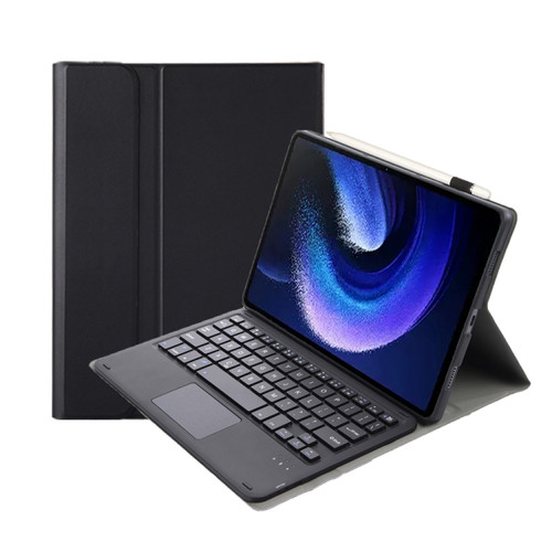 A0N7-A Lambskin Texture Ultra-thin Bluetooth Keyboard Leather Case with Touchpad