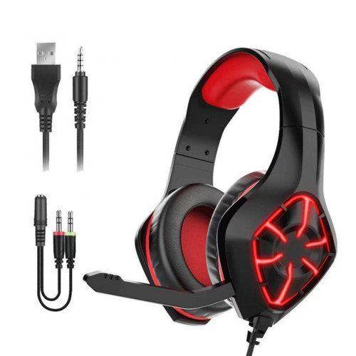 GS-1000 E-sports Gaming PC Computer Wired Headset with Microphone